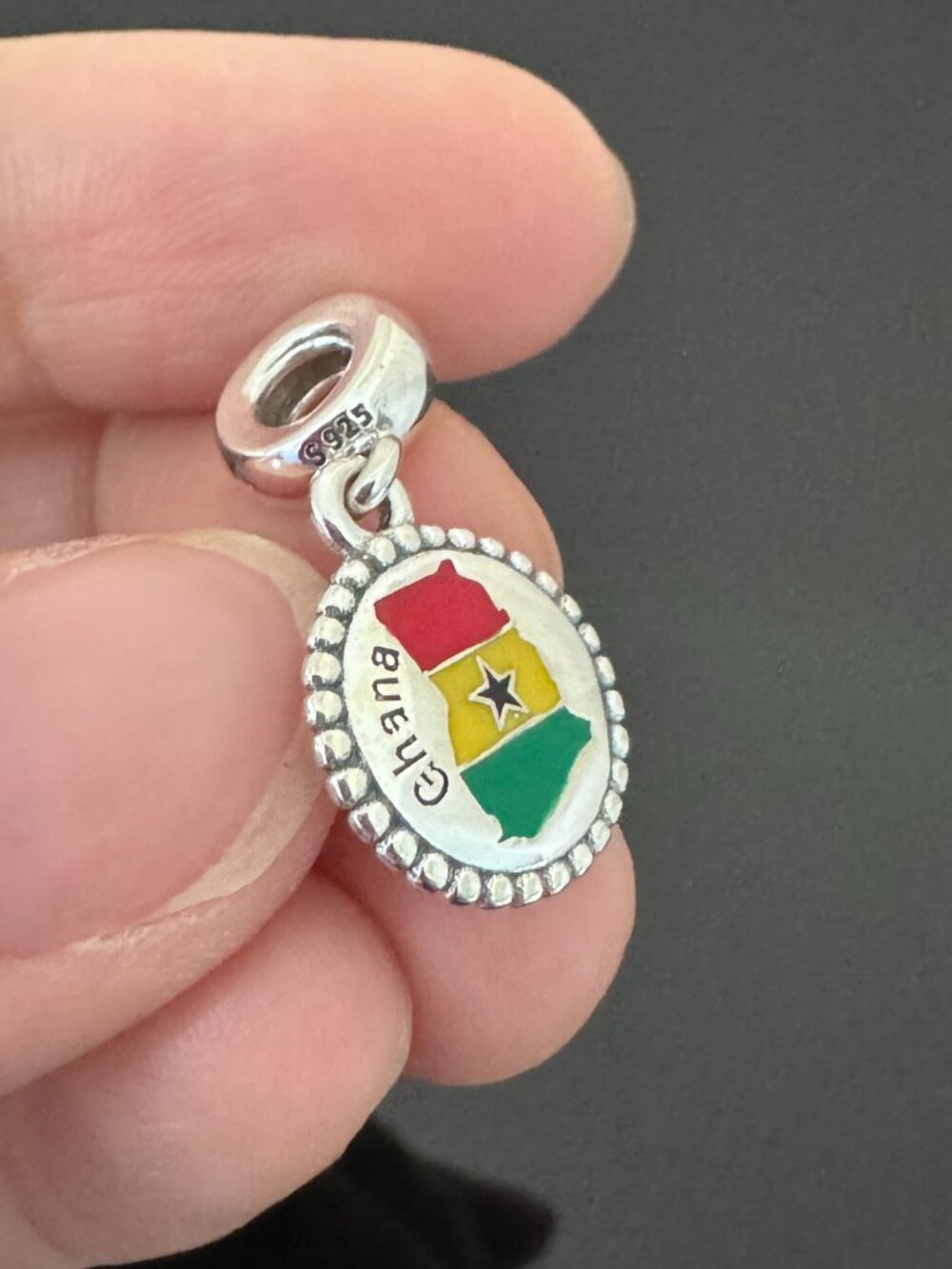 Original Pandora Ghana Flag Charm